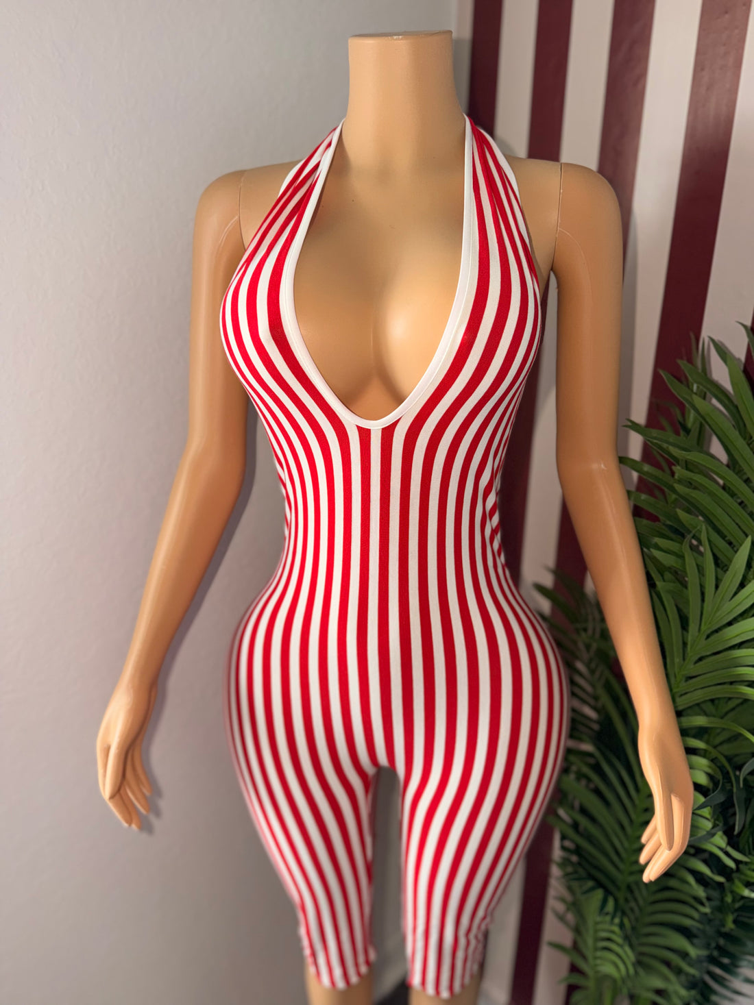 Azure capri jumpsuit
